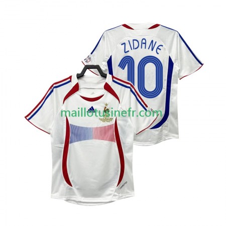 Maillot de Foot France ZIDANE 10 2006 Extérieur Retro